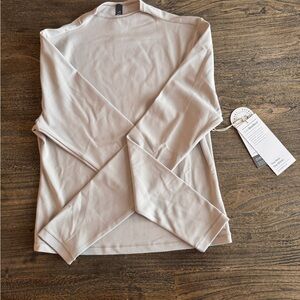 Vuori Blissblend Cream Long Sleeve Top